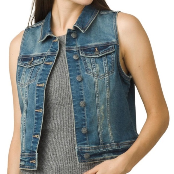 Vintage Denim Vest- Size S (NWOT) - Picture 1 of 6